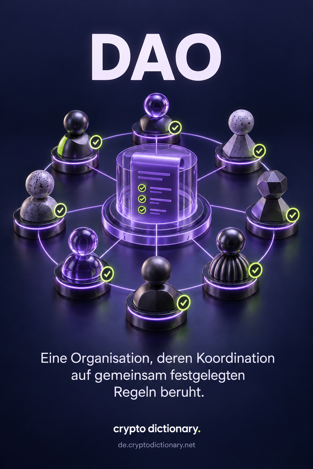 Mehrere unterschiedliche Mitglieder stimmen über gemeinsame Regeln in einer gläsernen Organisation ab.